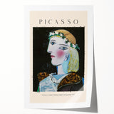 Abstract floral design in vibrant colors on rolled print, suitable for art wall dining room or classy bathroom.