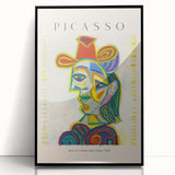 Large abstract wall art in mid-century modernist style, featuring bold geometric shapes in black and white.