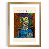 Extra large abstract art print featuring textured designs in gold frame, ideal for living room decor.