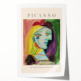 Extra large rolled print featuring abstract floral designs in vibrant colors.