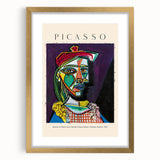 Extra large abstract art print featuring textured patterns in gold and black, framed in gold, ideal for living room decor.