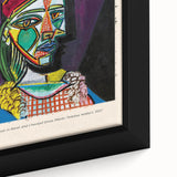 Extra large framed canvas featuring a close-up of a textured, colorful abstract design, ideal for modern living room decor.