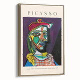 Framed canvas featuring a black vintage poster art landscape, ideal for modern bedroom decor.