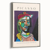 Landscape art painting on framed canvas featuring a colorful vintage poster design, ideal for modern living room decor.