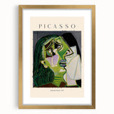 Extra large abstract art print with textured design in muted earth tones, framed in gold, ideal for living room decor.