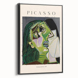 Black and white landscape painting on framed canvas featuring a vintage poster art style, ideal for bedroom wall decor.