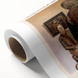 Art Deco poster of Salvador Dali's design in muted colors on rolled canvas, ideal for nursery wall art.