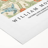 Art deco poster featuring geometric patterns in muted gold and navy, on rolled canvas, suitable for dining room walls.