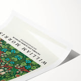 Extra large wall art featuring line art flowers in a William Morris design, printed on rolled canvas.