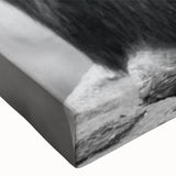 Close-up of a vibrant monkey and ape chimpanzee design on stretched canvas wall art, showcasing intricate details and rich colors, perfect for animal-themed decor.