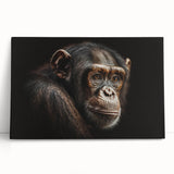 Colorful wall art collection showcasing a whimsical design of a monkey and an ape, printed on stretched canvas, ideal for vibrant home decor.