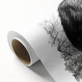 Colorful rolled canvas showcasing a vibrant monkey and ape chimpanzee design, perfect for wildlife-themed decor. Ideal for animal lovers and wall art enthusiasts.