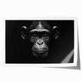 Colorful wall art print featuring a playful design of a monkey and chimpanzee, showcasing vibrant colors and intricate details, perfect for animal lovers’ decor.