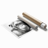 Vibrant wall art collection featuring detailed illustrations of a monkey, ape, and chimpanzee on a rolled canvas print, ideal for animal lovers and home decor enthusiasts.