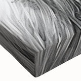 Colorful close-up of a stretched canvas featuring a whimsical monkey and ape chimpanzee design, ideal for playful home decor, showcasing vibrant details and textures.