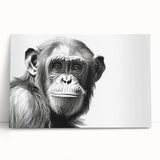 Colorful chimpanzee wall art design featuring vibrant monkeys and apes on stretched canvas, perfect for adding a playful touch to home décor. Ideal for animal lovers and art enthusiasts.