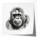 Colorful wall art collection featuring a playful monkey and a majestic gorilla design, printed on glossy canvas, ideal for modern home decor and wildlife enthusiasts.