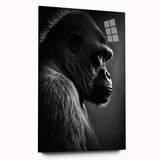 Colorful acrylic wall art collection showcasing a playful monkey and gorilla design, displayed in a side view, perfect for vibrant home decor.