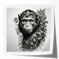 Vibrant wall art collection showcasing a playful orangutan design, featuring rich colors and intricate details, perfect for adding a whimsical touch to modern decor.