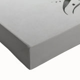 Close-up view of a vibrant stretched canvas wall art featuring an orangutan design, showcasing intricate details and rich colors, perfect for wildlife enthusiasts.