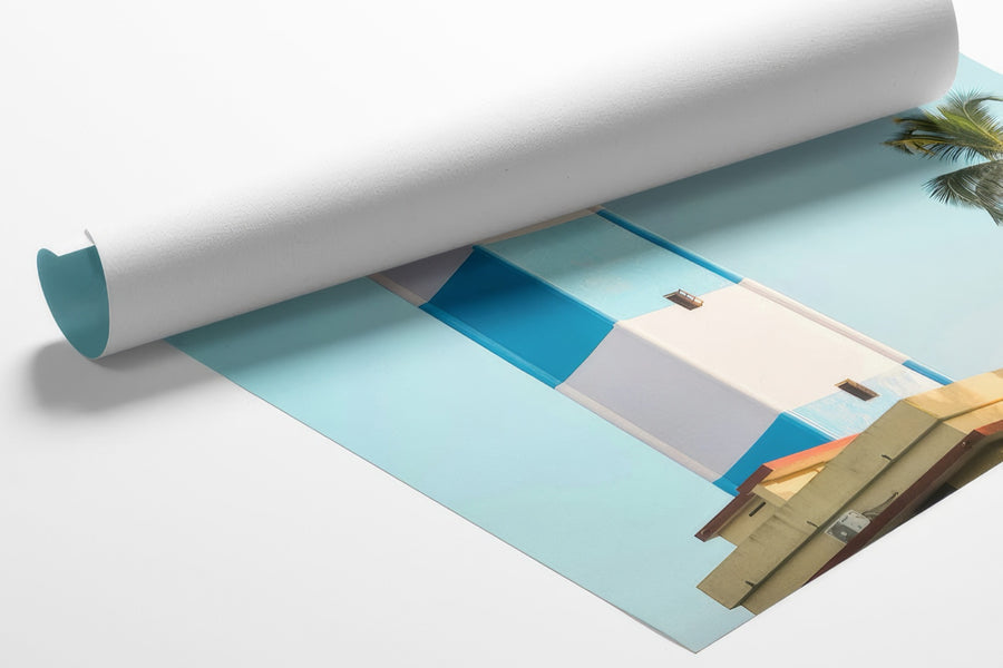 Rolled canvas print ready for stretching or framing