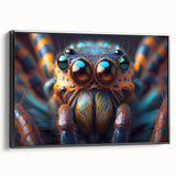 Black and white framed canvas featuring a detailed bird illustration, ideal for bedroom wall art.