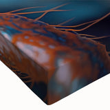 Black and white stretched canvas featuring a close-up of a bird, ideal for bedroom wall art.