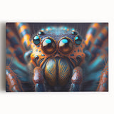 Black and white photo of a bird in flight on stretched canvas, ideal for kitchen wall art.