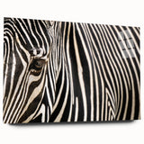 Close-up acrylic print of a bird, featuring vivid blue and green tones, ideal for bedroom or dining room art.