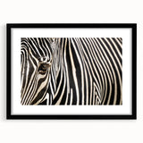 Extra large abstract art print of colorful, textured birds, framed in black, ideal for living room decor.