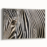 Framed canvas featuring a vintage poster of a colorful landscape with birds.