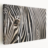 Close-up image of a bird on stretched canvas, featuring natural tones, ideal for kitchen wall art.