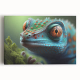 Black and white photo of a bird perched on a branch, printed on large stretched canvas, ideal for kitchen wall art.