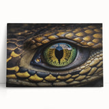 Black and white close-up of a bird on stretched canvas, ideal for kitchen wall art or bedroom decor.