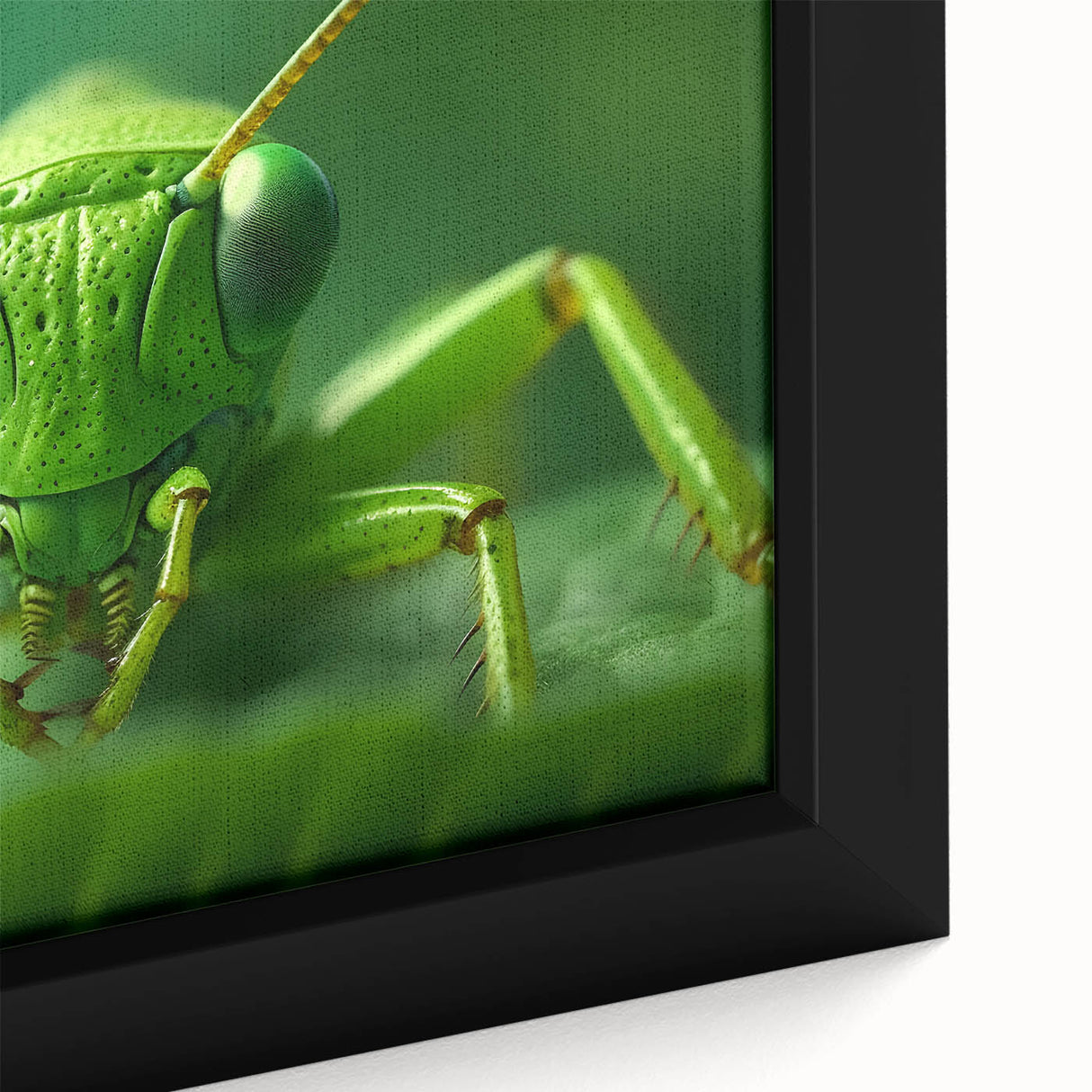 Close-up of a black bird on a textured canvas, featuring vibrant colors, ideal for living room decor.