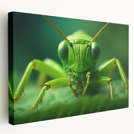 Close-up image of a bird on stretched canvas, showcasing detailed feathers in natural colors, ideal for kitchen wall art.