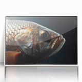 Art deco poster of a bird in flight, rendered in sharp black lines on a white acrylic frame, suitable for nursery wall decor.