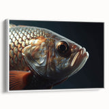 Vintage poster art of colorful birds on a black background, framed canvas, suitable for extra large living room wall.