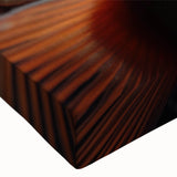 Large art of a black and white landscape painting on stretched canvas, featuring detailed birds in flight.