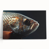 Large black and white photo of a bird on stretched canvas, ideal for kitchen wall art or bedroom.