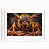 Abstract art print of birds in soft pastel shades on white-framed canvas, ideal for dining room decor.