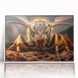 Art Deco poster of birds in flight, using muted gray and blue tones on a framed acrylic, ideal for nursery wall art.