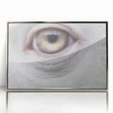 Mid-century modernist art of a bird in muted earth tones on a framed acrylic, suitable for nursery wall decor.