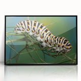 Large abstract wall art featuring a mid-century modernist style with bold, monochrome tones on framed acrylic.