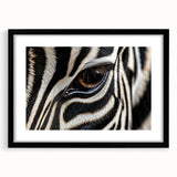 Extra large abstract art print of colorful, textured birds, on a black framed canvas, ideal for living room decor.