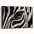 Black and white framed canvas featuring a close-up view of a bird, ideal for bedroom wall decor.