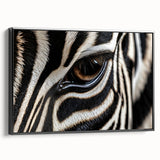 Black and white framed canvas featuring a close-up view of a bird, ideal for bedroom wall decor.