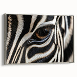 Framed canvas featuring a vintage poster-style landscape art painting of colorful birds.