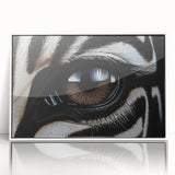 Art deco poster of birds in flight, using pastel shades on framed acrylic, suitable for nursery wall art.