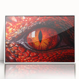 Art deco poster of colorful birds perched on branches, acrylic print in white frame, suitable for nursery wall decor.